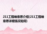 211工程啥意思介绍(211工程啥意思详细情况如何)