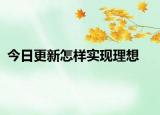 今日更新怎样实现理想
