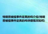 特朗普被撞事件是真的吗介绍(特朗普被撞事件是真的吗详细情况如何)
