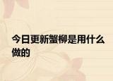 今日更新蟹柳是用什么做的