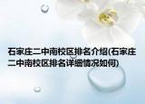 石家庄二中南校区排名介绍(石家庄二中南校区排名详细情况如何)