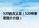 520的含义是（520啥意思简介介绍）