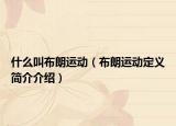 什么叫布朗运动（布朗运动定义简介介绍）