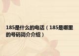 185是什么的电话（185是哪里的号码简介介绍）