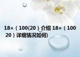 18×（100(20）介绍 18×（100 20）详细情况如何)