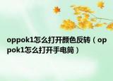 oppok1怎么打开颜色反转（oppok1怎么打开手电筒）