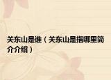 关东山是谁（关东山是指哪里简介介绍）