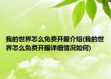 我的世界怎么免费开服介绍(我的世界怎么免费开服详细情况如何)
