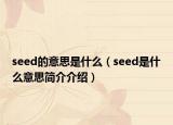 seed的意思是什么（seed是什么意思简介介绍）