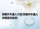 张翰开车撞人介绍(张翰开车撞人详细情况如何)