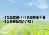 什么是数轴?（什么是数轴 科普什么是数轴简介介绍）