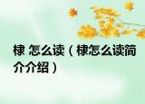 棣 怎么读（棣怎么读简介介绍）