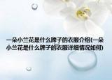 一朵小兰花是什么牌子的衣服介绍(一朵小兰花是什么牌子的衣服详细情况如何)