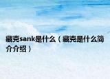 藏克sank是什么（藏克是什么简介介绍）