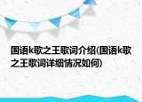 国语k歌之王歌词介绍(国语k歌之王歌词详细情况如何)