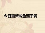 今日更新咸鱼茄子煲