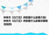 林俊杰《白兰花》讲的是什么故事介绍(林俊杰《白兰花》讲的是什么故事详细情况如何)