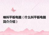 啥叫平板电脑（什么叫平板电脑简介介绍）