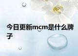 今日更新mcm是什么牌子