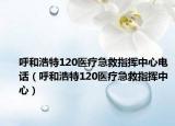 呼和浩特120医疗急救指挥中心电话（呼和浩特120医疗急救指挥中心）