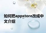如何把appstore改成中文介绍