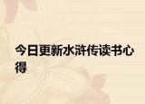 今日更新水浒传读书心得