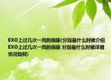 EXO上过几次一周的偶像(分别是什么时候介绍 EXO上过几次一周的偶像 分别是什么时候详细情况如何)