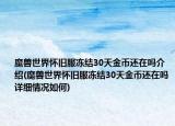魔兽世界怀旧服冻结30天金币还在吗介绍(魔兽世界怀旧服冻结30天金币还在吗详细情况如何)