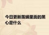 今日更新茧蛹里面的黑心是什么