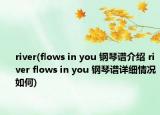 river(flows in you 钢琴谱介绍 river flows in you 钢琴谱详细情况如何)