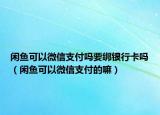 闲鱼可以微信支付吗要绑银行卡吗（闲鱼可以微信支付的嘛）