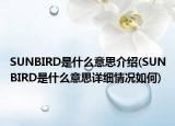 SUNBIRD是什么意思介绍(SUNBIRD是什么意思详细情况如何)