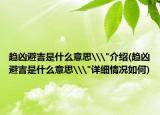 趋凶避吉是什么意思\