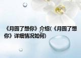 《月圆了想你》介绍(《月圆了想你》详细情况如何)