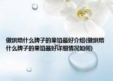 做烘焙什么牌子的果馅最好介绍(做烘焙什么牌子的果馅最好详细情况如何)