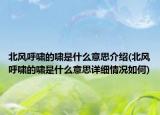 北风呼啸的啸是什么意思介绍(北风呼啸的啸是什么意思详细情况如何)