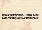 惊喜的反义词有哪些惊喜是什么意思介绍(惊喜的反义词有哪些惊喜是什么意思详细情况如何)