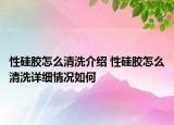 性硅胶怎么清洗介绍 性硅胶怎么清洗详细情况如何