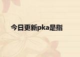 今日更新pka是指