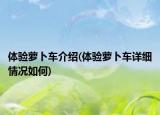 体验萝卜车介绍(体验萝卜车详细情况如何)