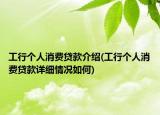 工行个人消费贷款介绍(工行个人消费贷款详细情况如何)