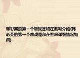 韩彩英的第一个吻戏是和在熙吗介绍(韩彩英的第一个吻戏是和在熙吗详细情况如何)
