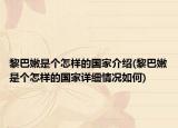 黎巴嫩是个怎样的国家介绍(黎巴嫩是个怎样的国家详细情况如何)