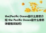 the(Pacific Ocean是什么意思介绍 the Pacific Ocean是什么意思详细情况如何)