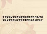 王者荣耀女英雄去掉所有服装不遮挡介绍(王者荣耀女英雄去掉所有服装不遮挡详细情况如何)