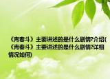 《青春斗》主要讲述的是什么剧情?介绍(《青春斗》主要讲述的是什么剧情?详细情况如何)
