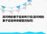 游鸿明的妻子是谁啊介绍(游鸿明的妻子是谁啊详细情况如何)