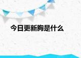 今日更新胸是什么