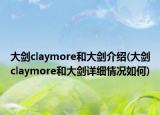 大剑claymore和大剑介绍(大剑claymore和大剑详细情况如何)