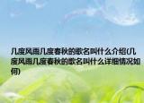 几度风雨几度春秋的歌名叫什么介绍(几度风雨几度春秋的歌名叫什么详细情况如何)